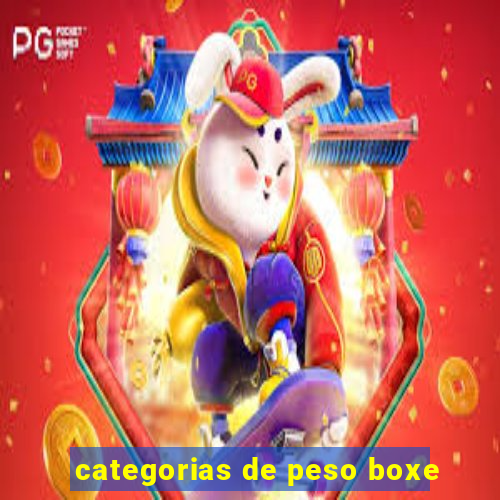 categorias de peso boxe